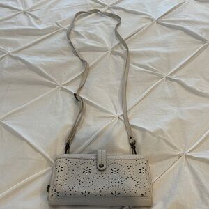 The Sak Cream Crossbody Bag with Cutout Design